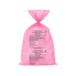 Пакет полимерный одноразовый, р. 700ммх1100мм 1 шт 16 мкм для утилизации медицинских отходов класс В красный