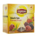 Чай черный, Lipton (Липтон) 1.7 г №20 Форест фрут лесные ягоды ароматизированный с кусочками ягод пирамидки